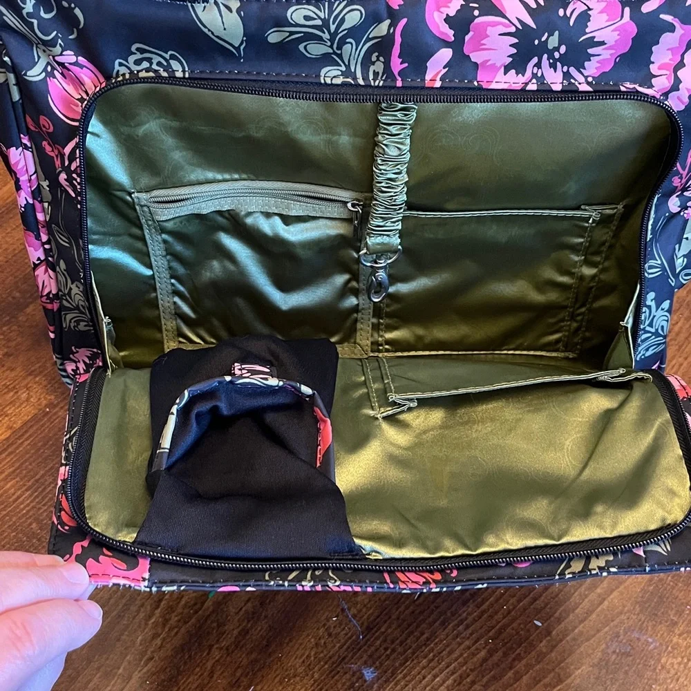 Jujube Be Quick Pouch & Be Classy Tote Diaper Bag, Blooming Romance, Floral Pink